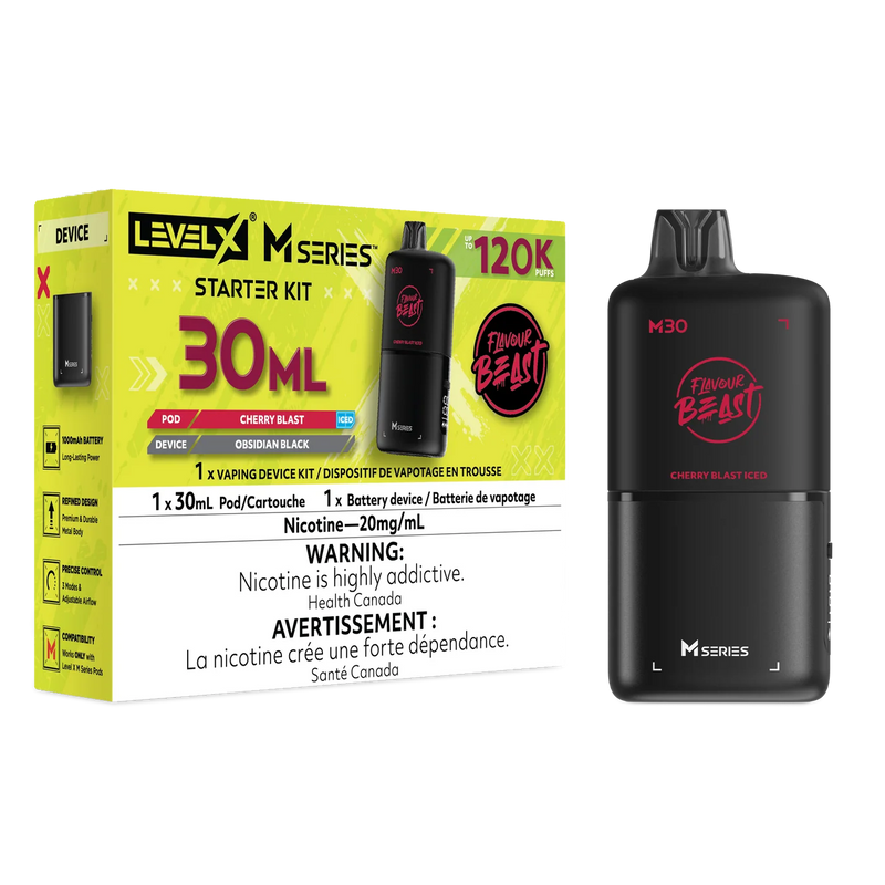 Level X M Series Flavour Beast Kit - Cherry Blast Iced 20mg