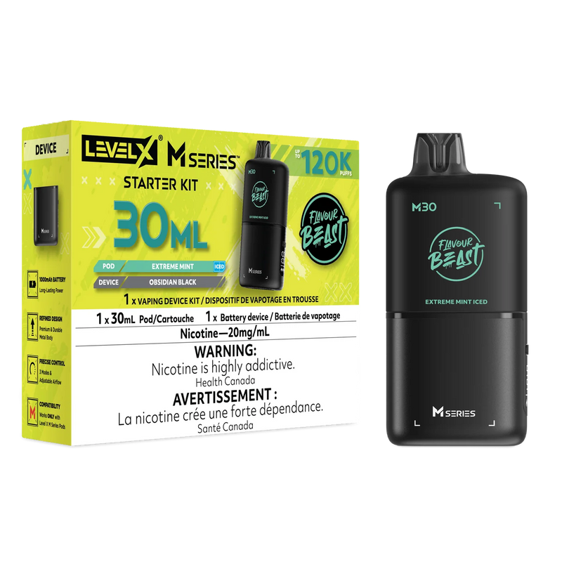 Level X M Series Flavour Beast Kit - Extreme Mint 20mg