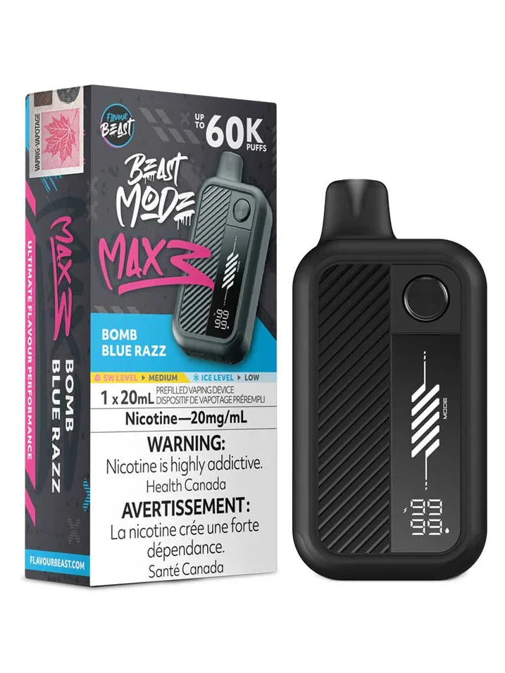 Flavour Beast Beast Mode Max 3 Disposable - Bomb Blue Razz 20mg