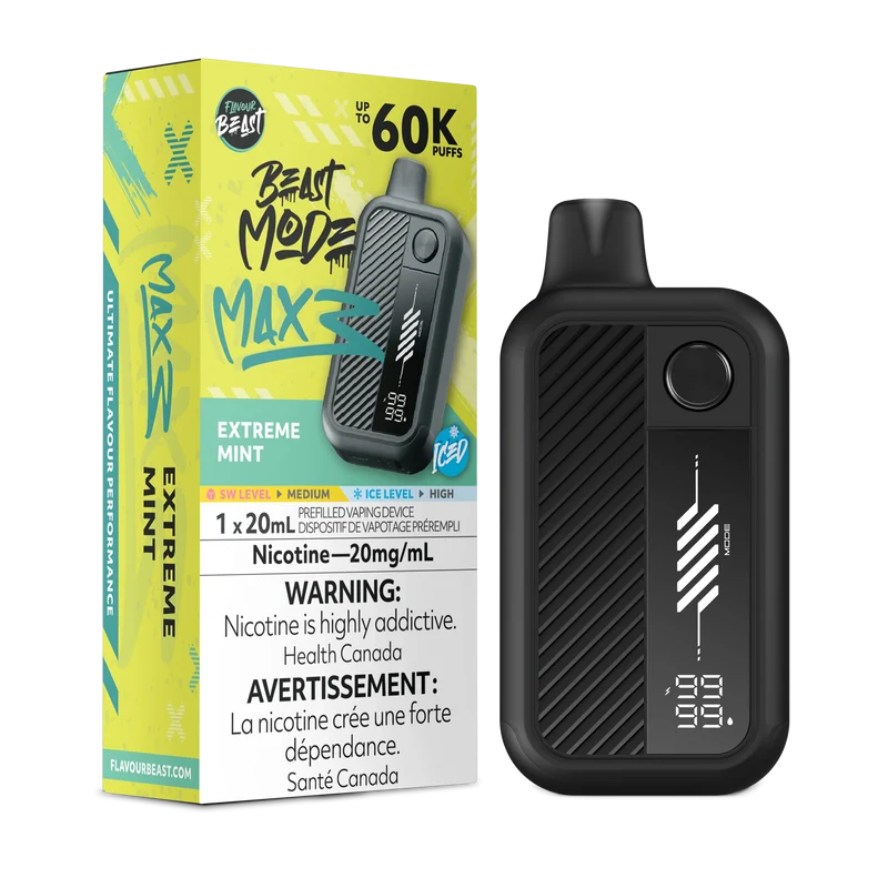 Flavour Beast Beast Mode Max 3 Disposable - Extreme Mint Iced 20mg