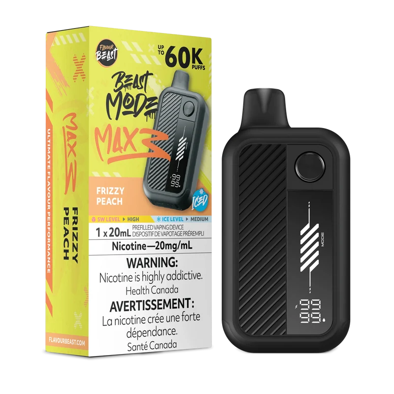 Flavour Beast Beast Mode Max 3 Disposable - Frizzy Peach Iced 20mg