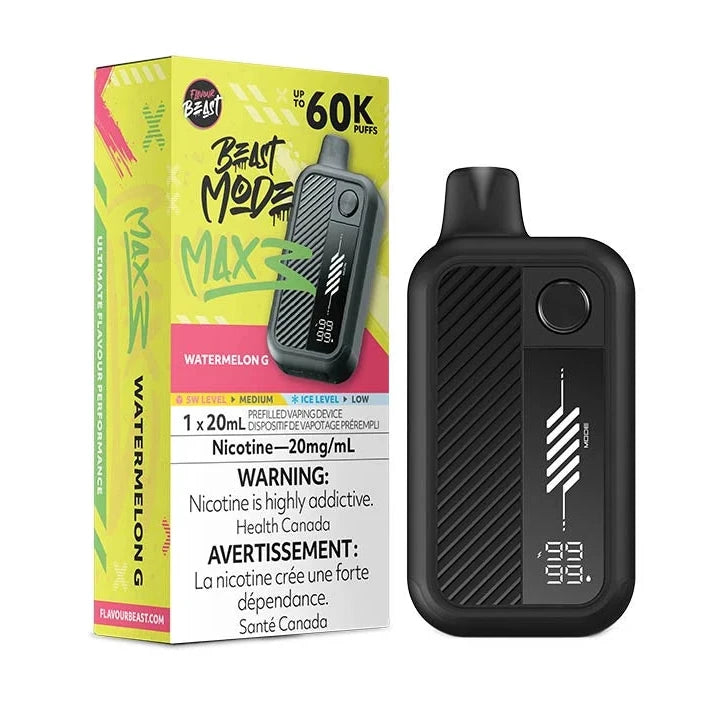 Flavour Beast Beast Mode Max 3 Disposable - Watermelon G 20mg