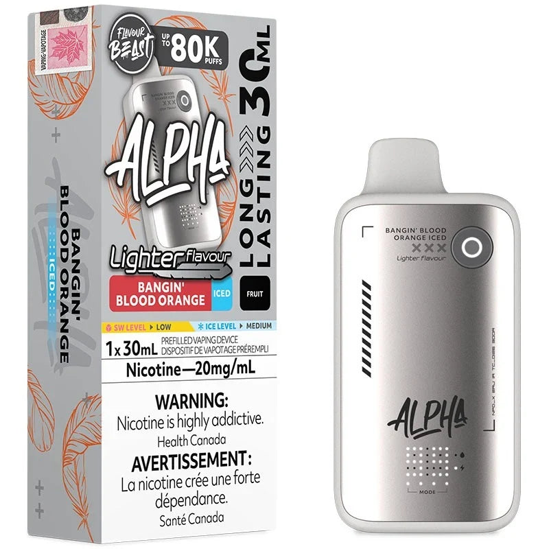 Flavour Beast Alpha 80K Disposable - L.S. Bangin’ Blood Orange Iced 20mg