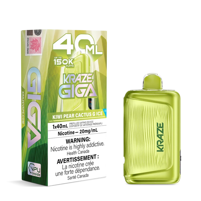 Kraze Giga Disposable - Kiwi Pear Cactus G Ice 20mg