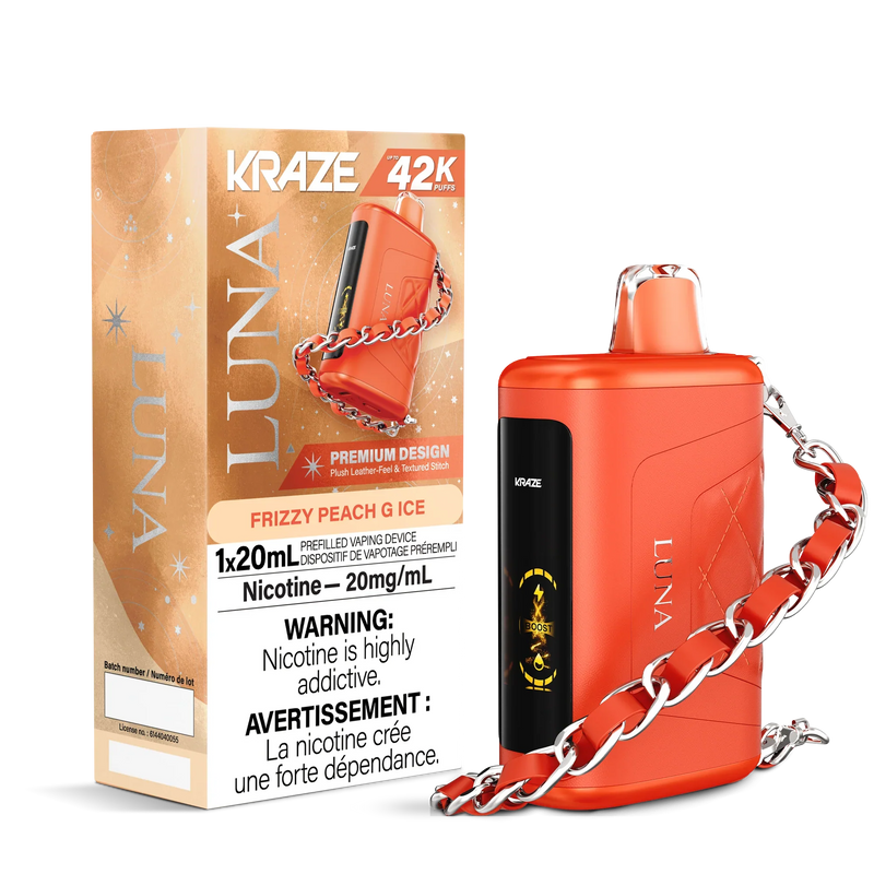 Kraze Luna Disposable - Frizzy Peach G Ice 20mg