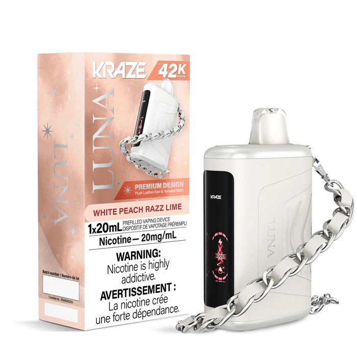 Kraze Luna Disposable - White Peach Razz Lime 20mg