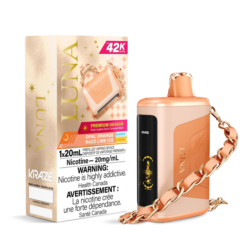 Kraze Luna Disposable - Opal Orange Razz Lime Ice 20mg