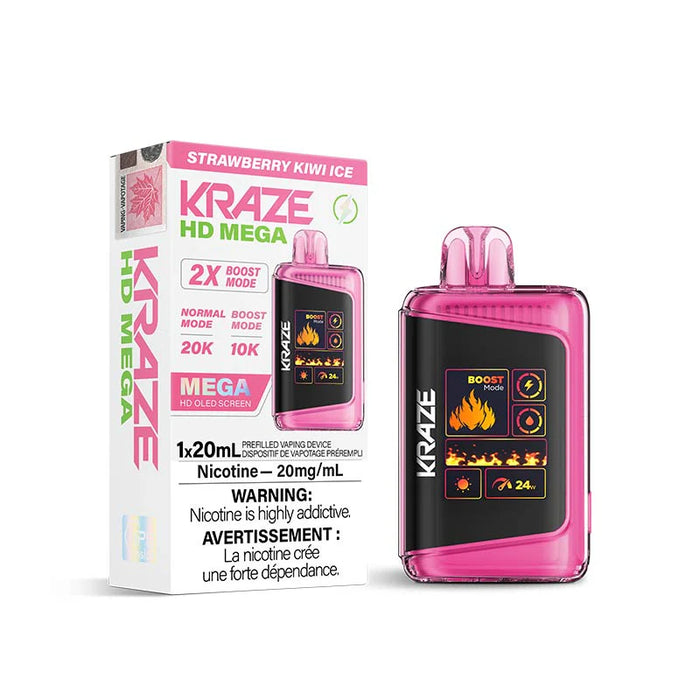 Kraze HD Mega Disposable - Strawberry Kiwi Ice 20mg