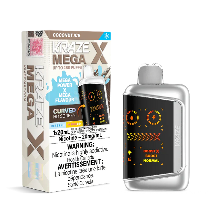 Kraze Mega X Disposable - Coconut Ice 20mg