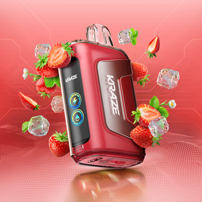 Kraze HD2.0 9K Disposable - Strawberry Ice 20mg