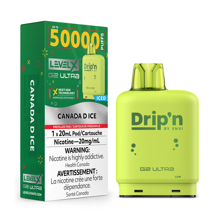Level X Drip'n G2 Ultra Pod - Canada D Ice 20mg
