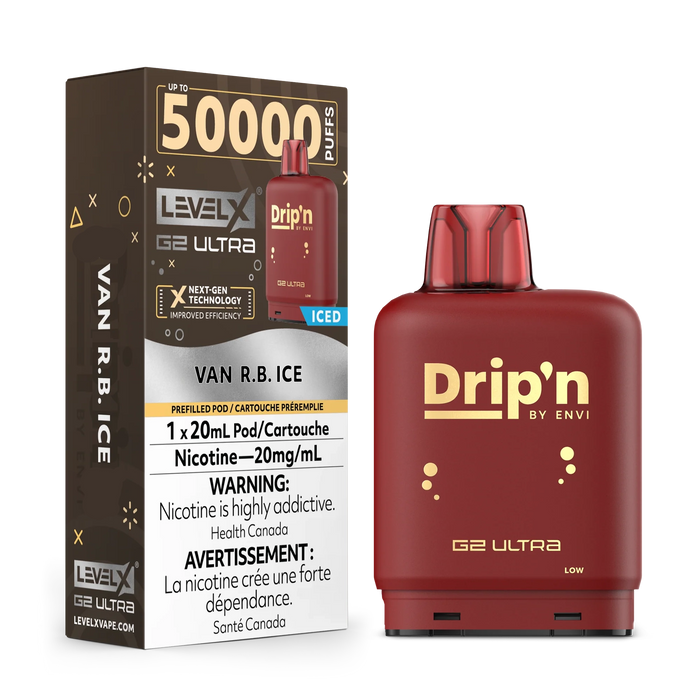 Level X Drip'n G2 Ultra Pod - Van R.B. Ice 20mg