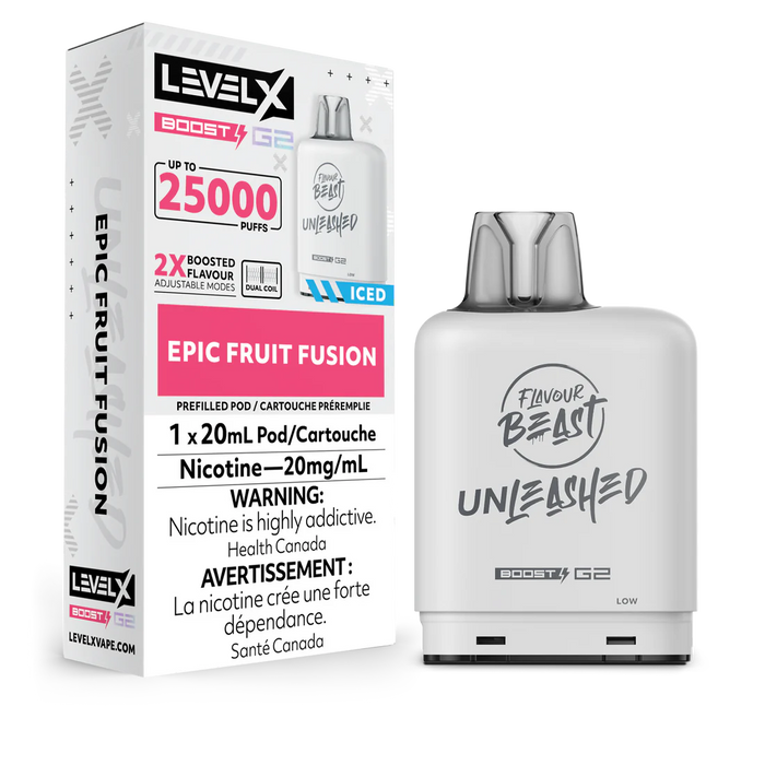 Level X Flavour Beast Unleashed Boost G2 - Epic Fruit Fusion 20mg