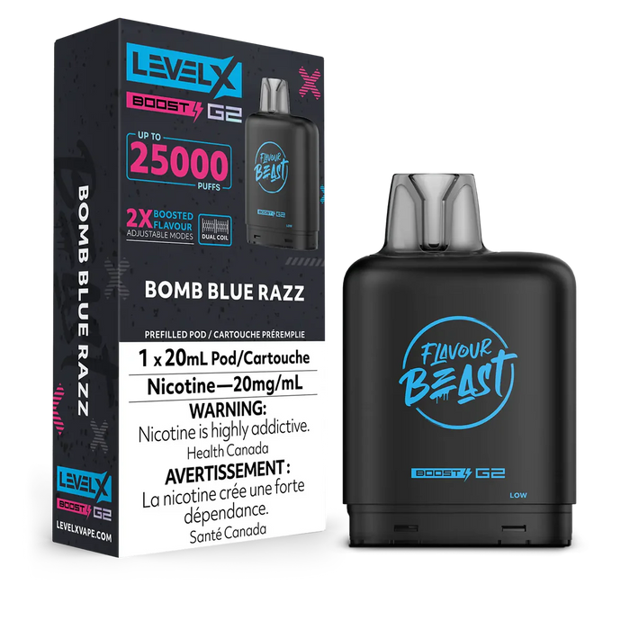 Level X Flavour Beast Boost G2 - Bomb Blue Razz 20mg