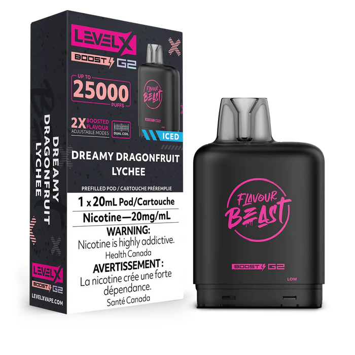 Level X Flavour Beast Boost G2 - Dreamy Dragonfruit Lychee 20mg