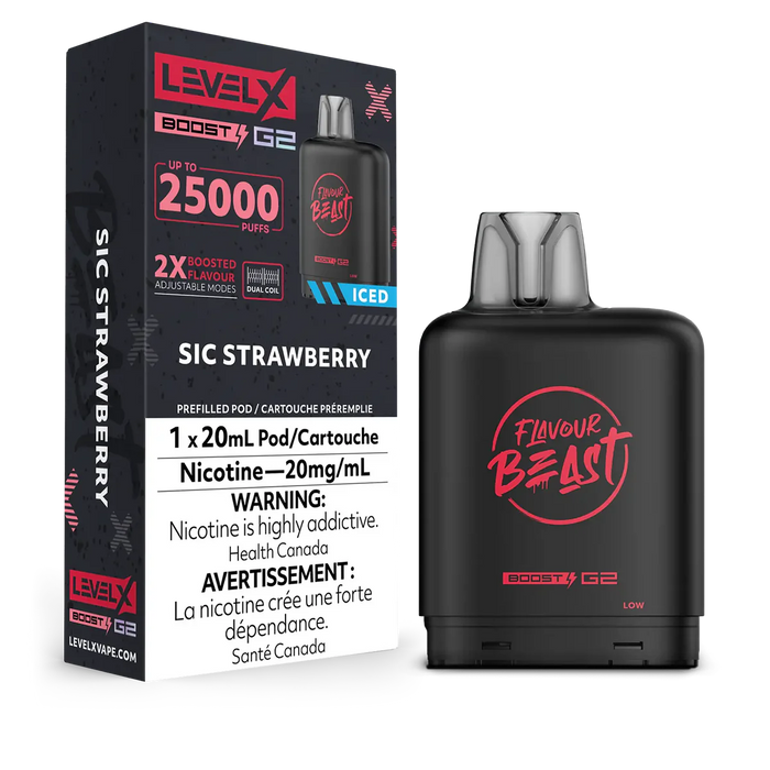 Level X Flavour Beast Boost G2 - Sic Strawberry 20mg