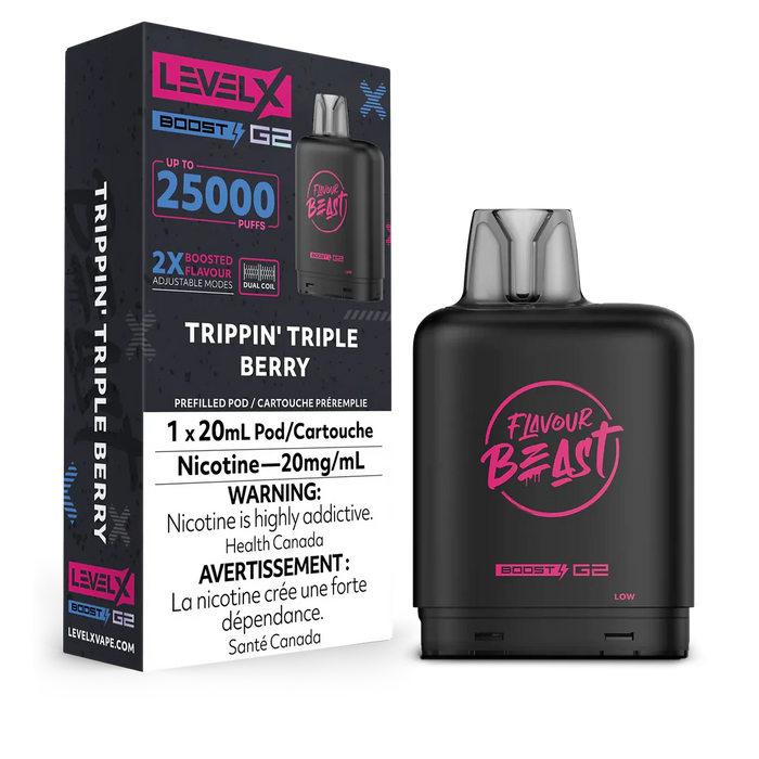 Level X Flavour Beast Boost G2 - Trippin' Triple Berry 20mg