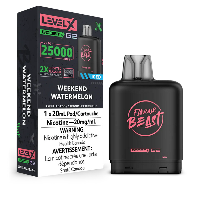 Level X Flavour Beast Boost G2 - Weekend Watermelon 20mg