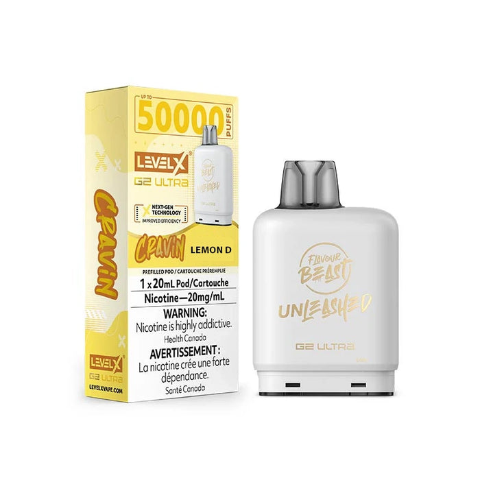 Level X Flavour Beast Unleashed G2 Ultra - Cravin' Lemon D. 20mg