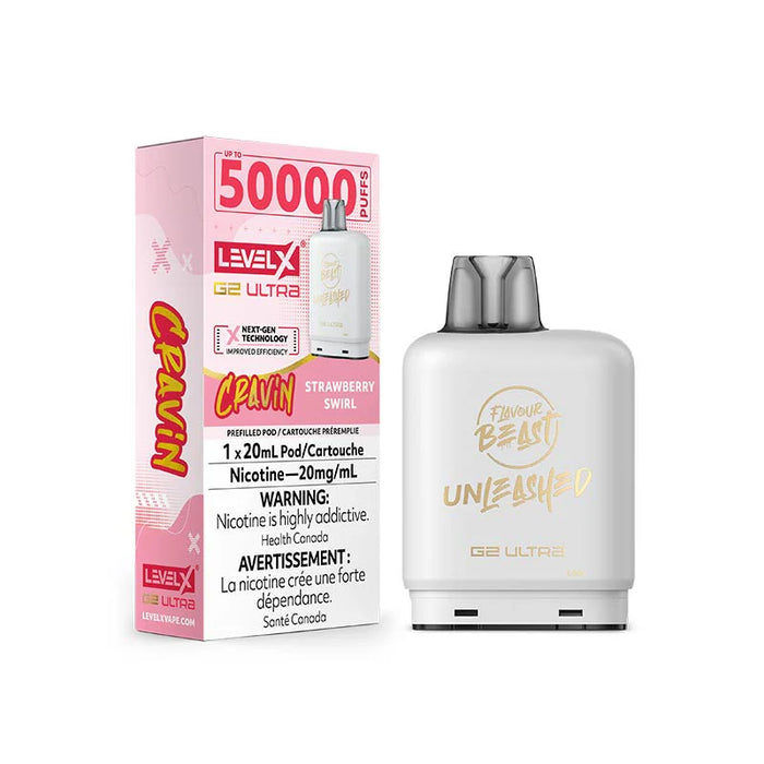 Level X Flavour Beast Unleashed G2 Ultra - Cravin' Strawberry Swirl 20mg
