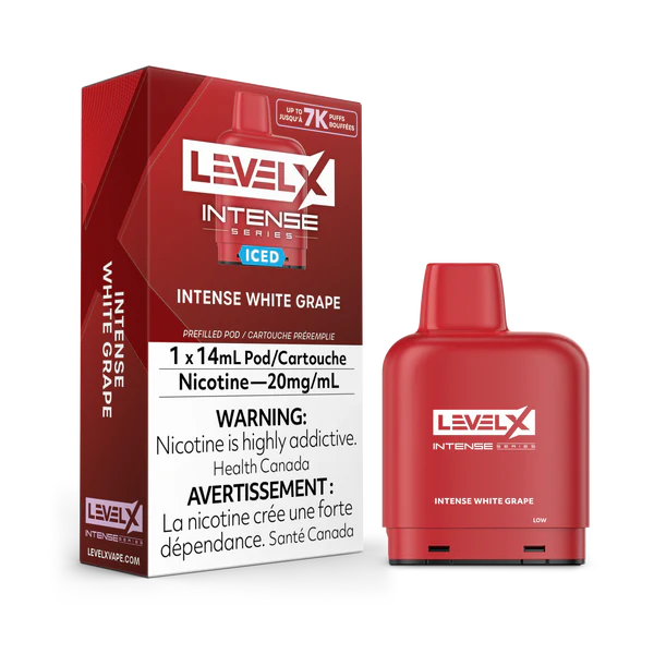 Level X Intense Series Pod Intense White Grape  20mg