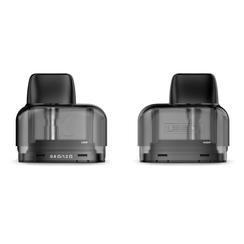 Level X Refillable Dual Coil Pod 5.5ml 0.6/1.2ohm - 2 Pack