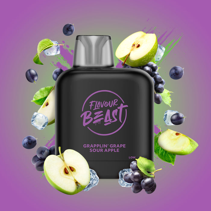 Level X Flavour Beast Pod Grapplin Grape Sour Apple Iced 20mg