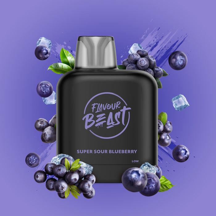 Level X Flavour Beast Pod Super Sour Blueberry Iced 20mg