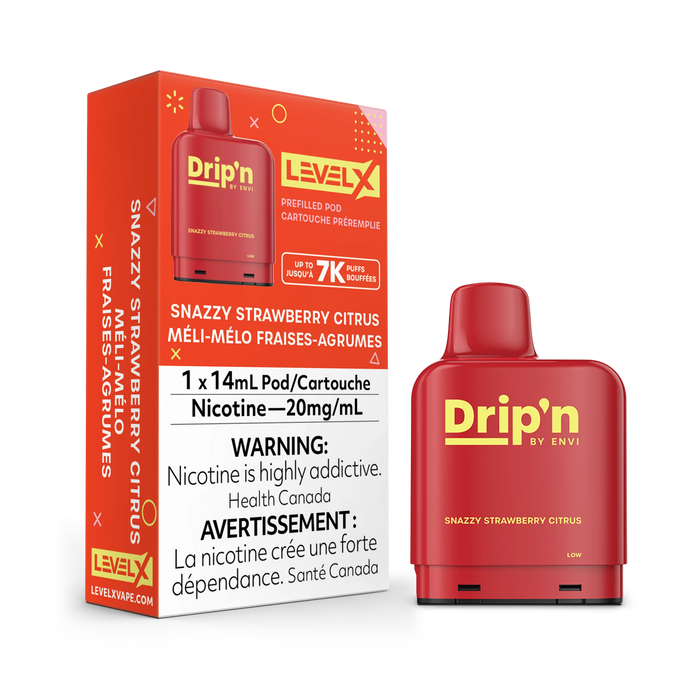 Level X Drip'n Pod Snazzy Strawberry Citrus 20mg