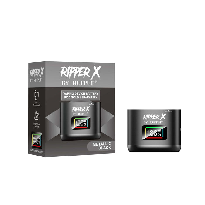 Ripper X by Rufpuf Battery Metallic Black