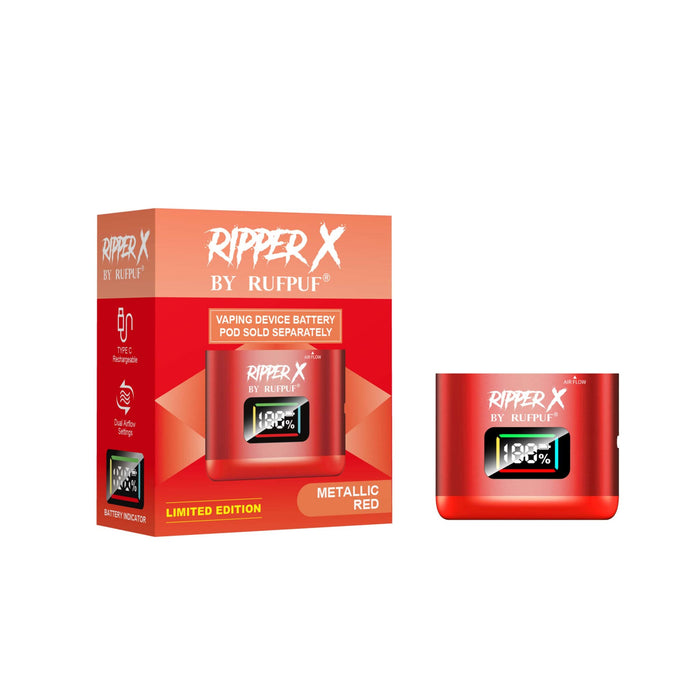 Ripper X by Rufpuf Battery Metallic Red