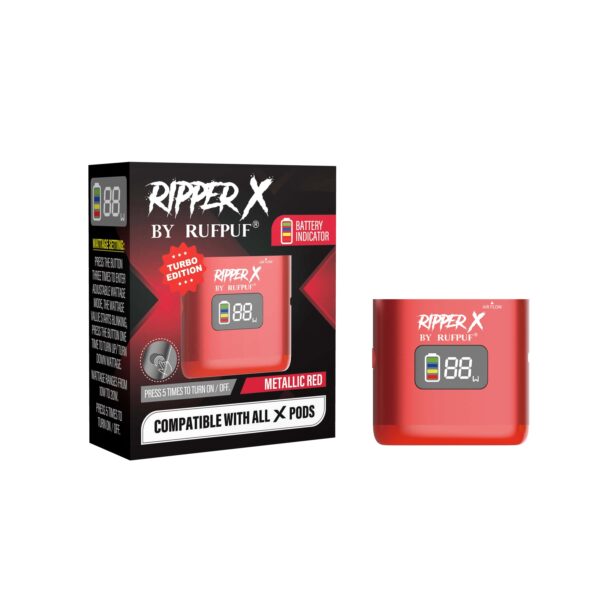 Ripper X Ultra Battery Metallic Red