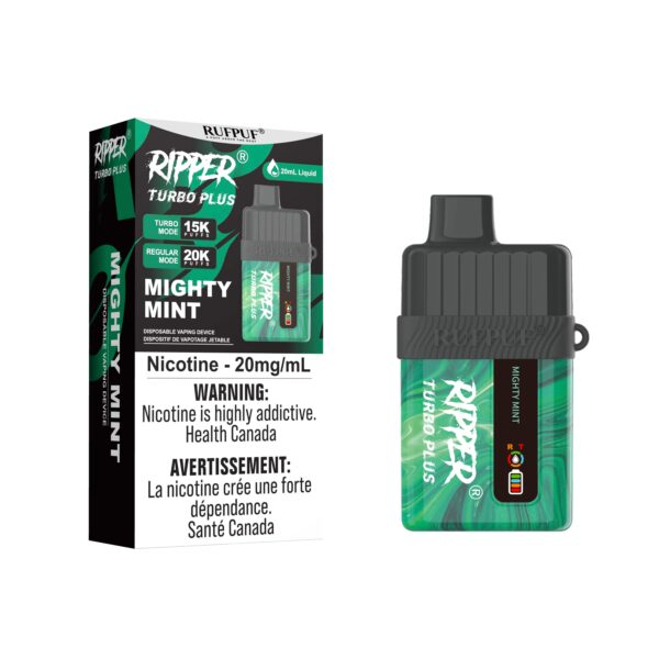 RIPPER Turbo Plus Disposable - Mighty Mint 20mg