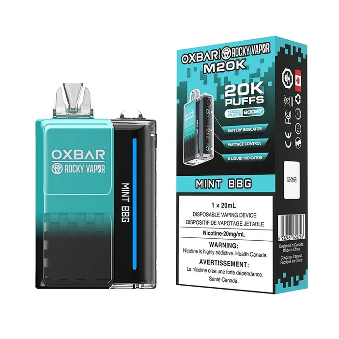 Rocky Vapor OXBAR M20K Disposable - Mint BBG 20mg