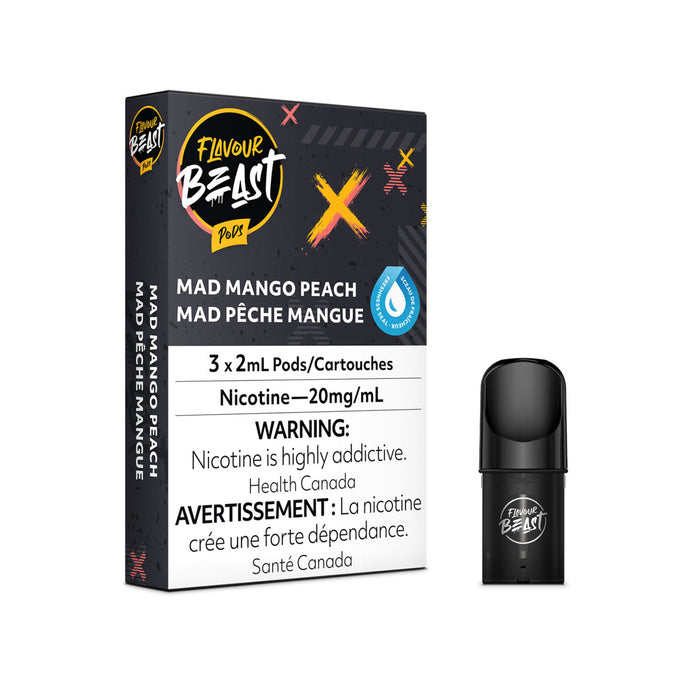 STLTH Pod Pack - Flavour Beast Mad Mango Peach