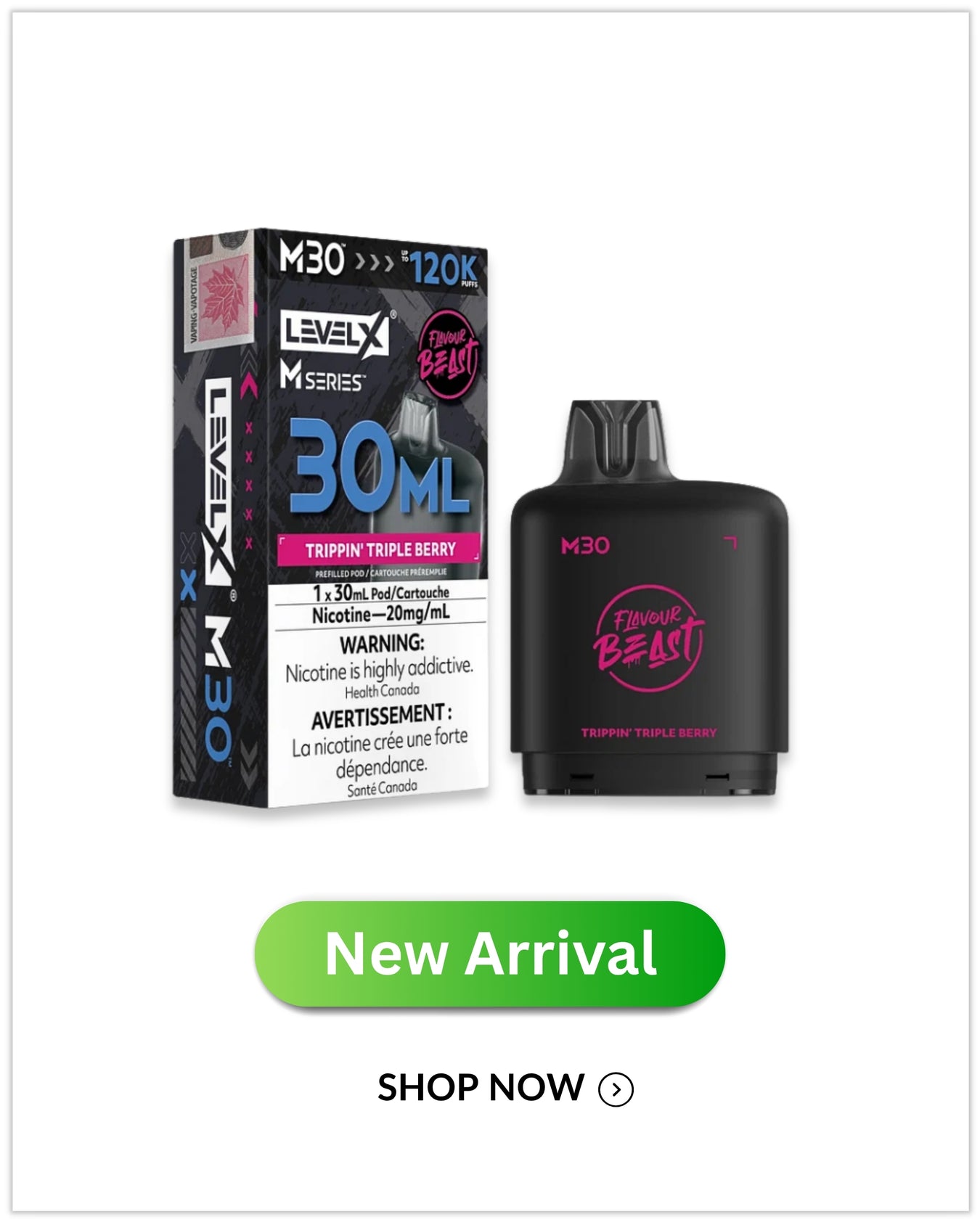 Level X M Series Flavour Beast Pods 30mL