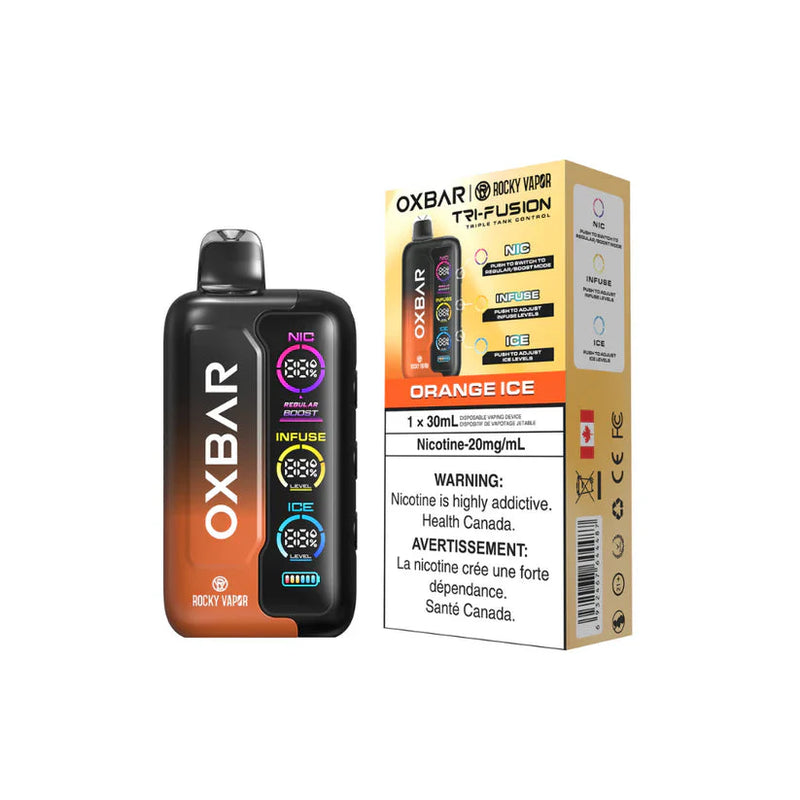 Rocky Vapor OXBAR Tri Fusion Disposable - Orange Ice 20mg