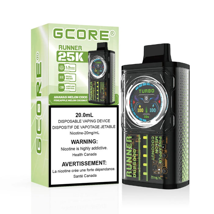 GCORE Runner 25K Disposable - Pineapple Melon Coconut 20mg