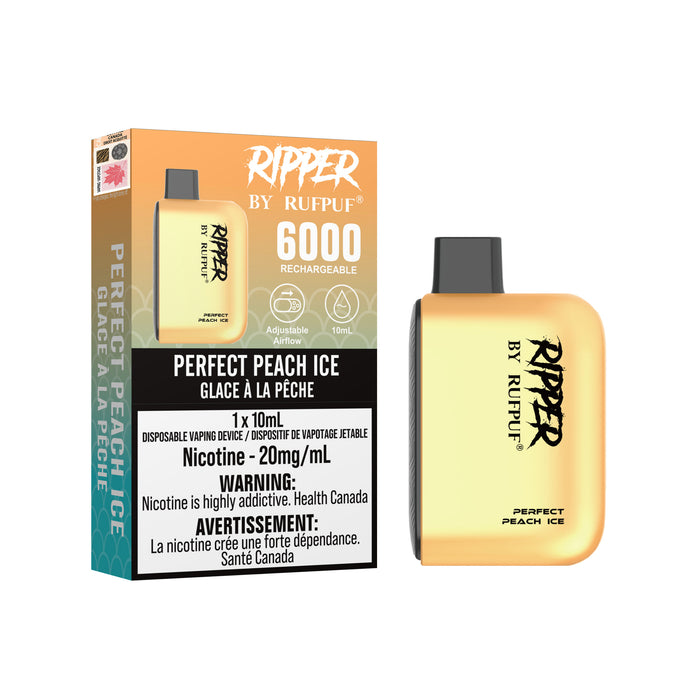 RIPPER by RUFPUF Disposable - Perfect Peach Ice 20mg
