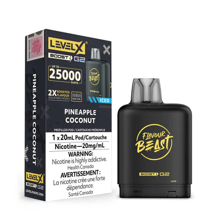 Level X Flavour Beast Boost G2 - Pineapple Coconut Iced 20mg