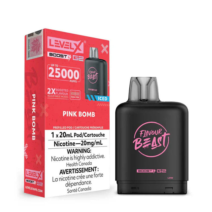 Level X Flavour Beast Boost G2 - Pink Bomb Iced 20mg