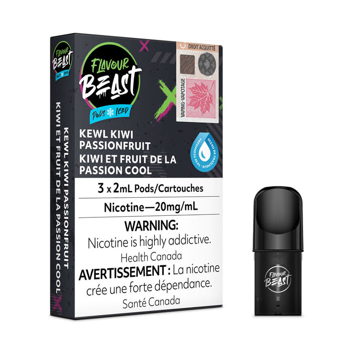 STLTH Pod Pack - Flavour Beast Kewl Kiwi Passionfruit Iced