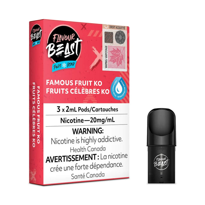 STLTH Pod Pack - Flavour Beast Famous Fruit KO Iced