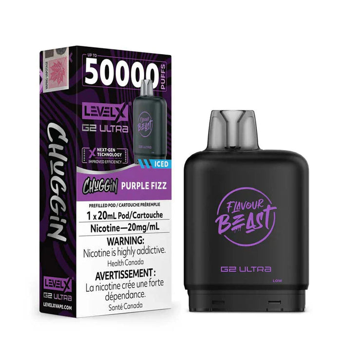 Level X Flavour Beast G2 Ultra - Chuggin' Purple Fizz Iced 20mg