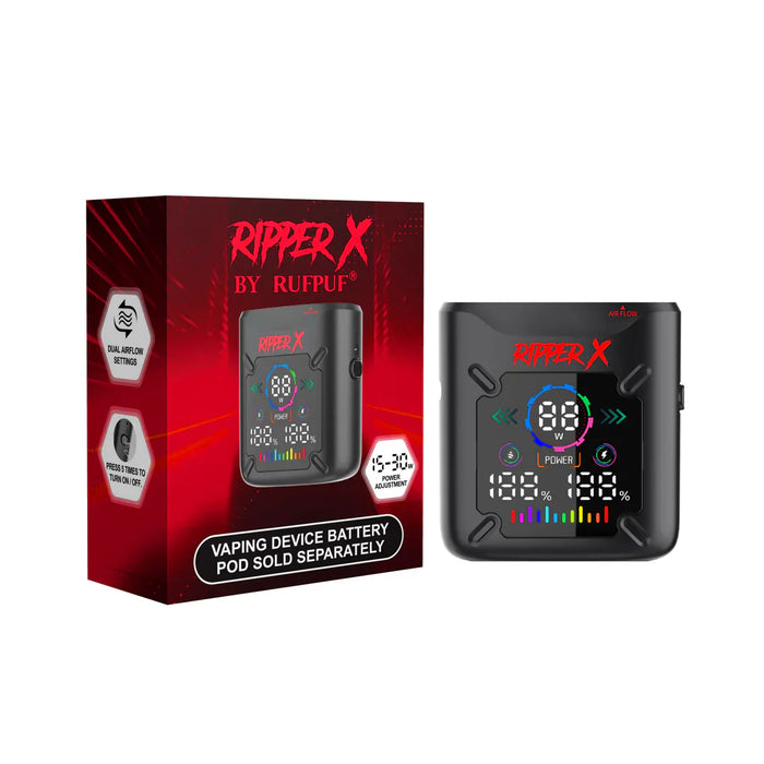 Ripper X Ultra V2 Battery Metallic Black with Red