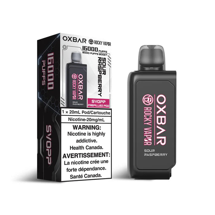 Oxbar Rocky Vapor Svopp Pod - Sour Raspberry 20mg