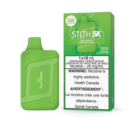 STLTH 5K Disposable - Green Apple Ice 20mg