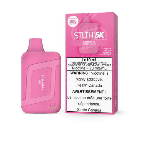 STLTH 5K Disposable - Raspberry Ice 20mg