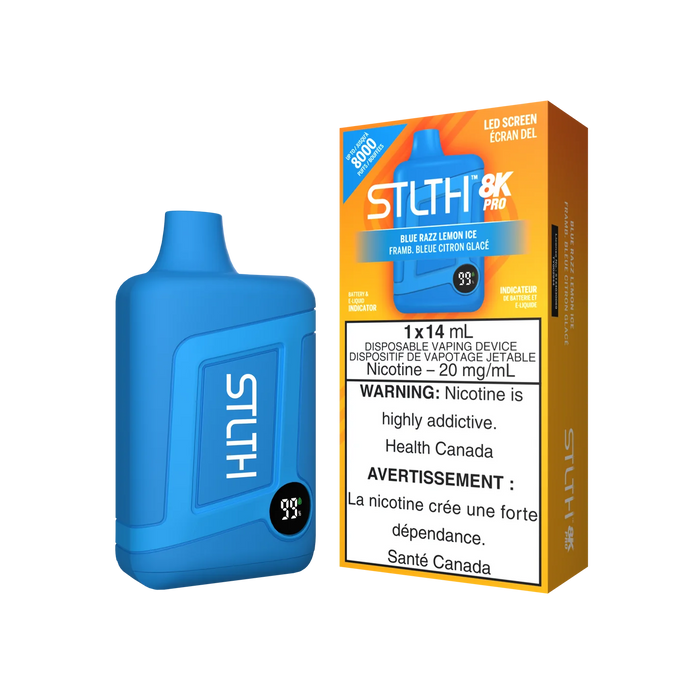 STLTH 8K PRO Disposable - Blue Razz Lemon Ice 20mg