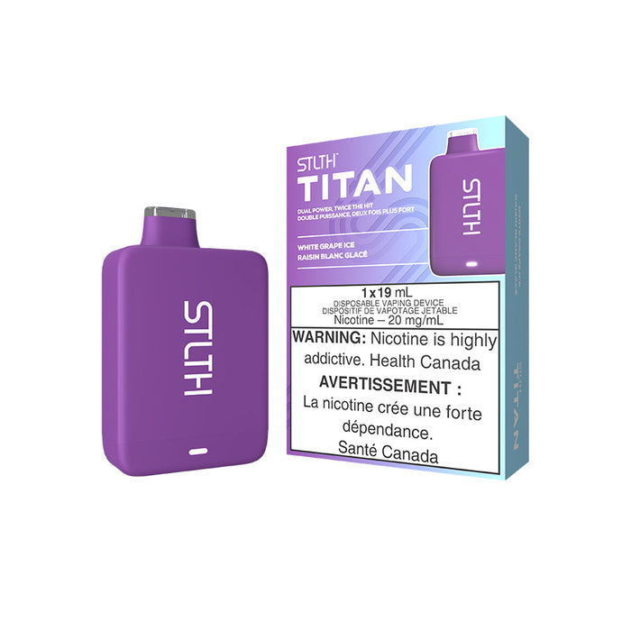 STLTH Titan 10K Disposable - White Grape Ice 20mg